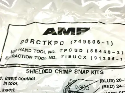 D9RCTKPC | AMP  Shielded Crimp Snap Kit - New