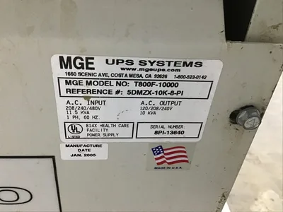 MGE topaz 800 Power conditioner model no.t800F-10000
