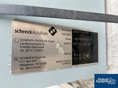 New | in-Stock Schenck Schenck Accurate Volumetric feeder, 600 Series Volumetric Feeders Texas US | Federal Equipment Company #1339961