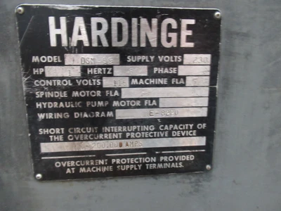 USED HARDINGE DV-59