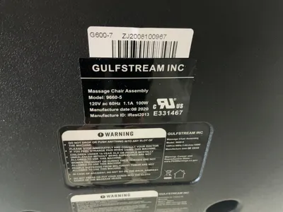 Used GULFSTREAM 9660-5 PEDICURE MASSAGE CHAIR Salon & Spa (Misc) Michigan US | Miedema Asset Management Group #1455036
