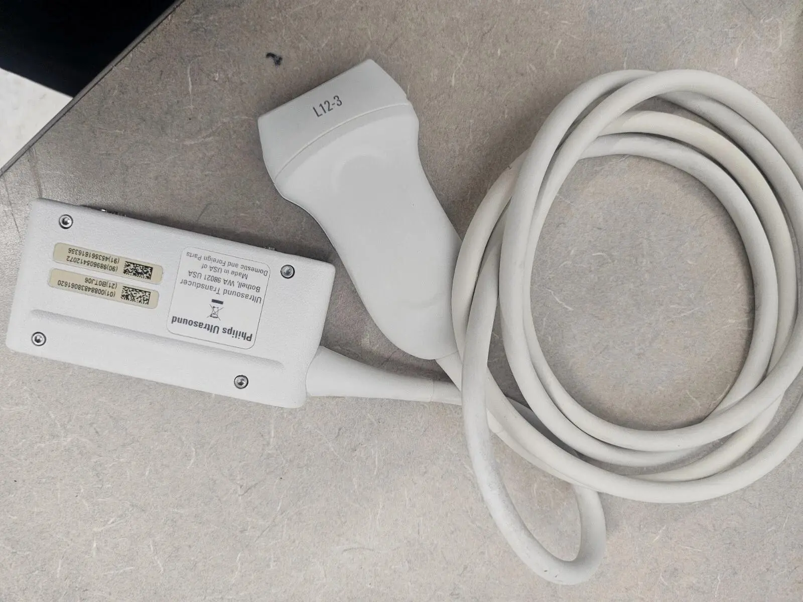 Used Philips Philips L12-3 Ultrasound/Transducer Probe Medical Imaging - Other Texas US | PT Medical Technologies #1458990