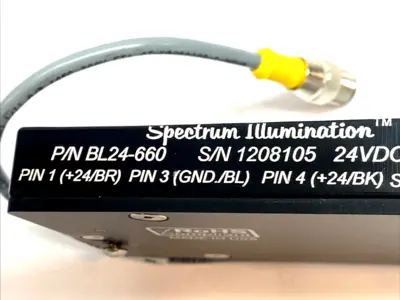 USED SPECTRUM ILLUMINATION 2"X4" RED LED BACK LIGHT 24 VDC
