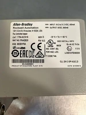 Allen Bradley 1794-ACN15 /D Control Net Adapter FW/10.3 (5.4.4)