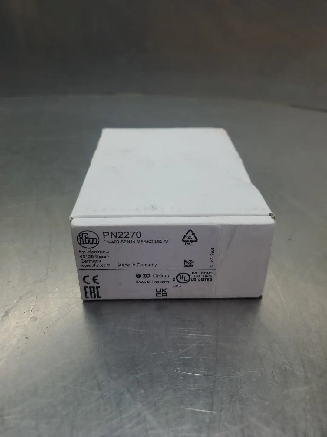 IFM PN-400-SEN14-MFRKG/US/ /V Digital Sensor, (PN2270) 5D-1