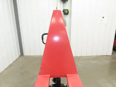 Uline H-5442 Manual Narrow Pallet Lifter 3000lb Jack 46" Long 31" Lift Height