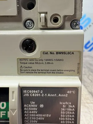 FUJI ELECTRIC BW50KAGU-3P020 Electrical/PLC/Automation | ESS Industrial Equipment Sales (9)