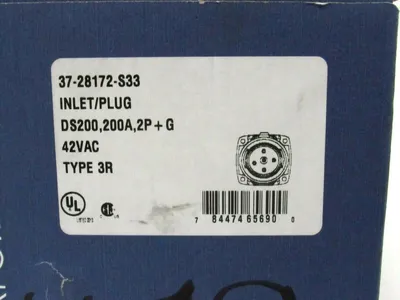 NEW MELTRIC 37-28172-S33 DS200 INLET PLUG 3728172S33