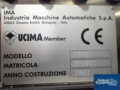 USED IMA IMA Monoblock Filler/Plugger/Capper, Model F940