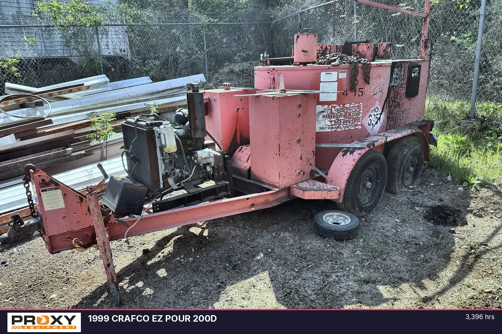 Used 1999 CRAFCO EZ POUR 200D Asphalt Pavers Texas US | Proxy Equipment #1388586