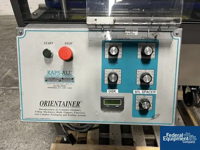 USED Kaps All Kaps-All Orientainer Bottle Unscrambler, Model AU-5