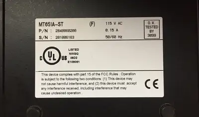 Black Box T1/E1 MT6501A-ST Fiber Optic Line Driver AUC