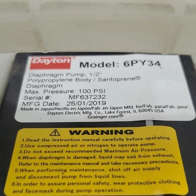 NEW Dayton 6PY78