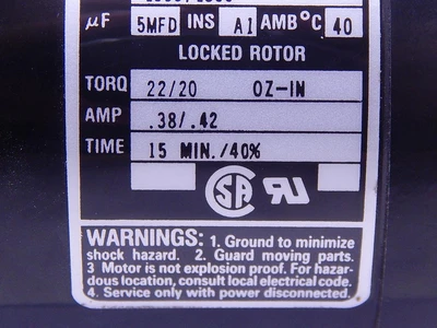 Used BODINE _UNKNOWN_ A.C. Motors Texas US | OCO Industrial #1599799