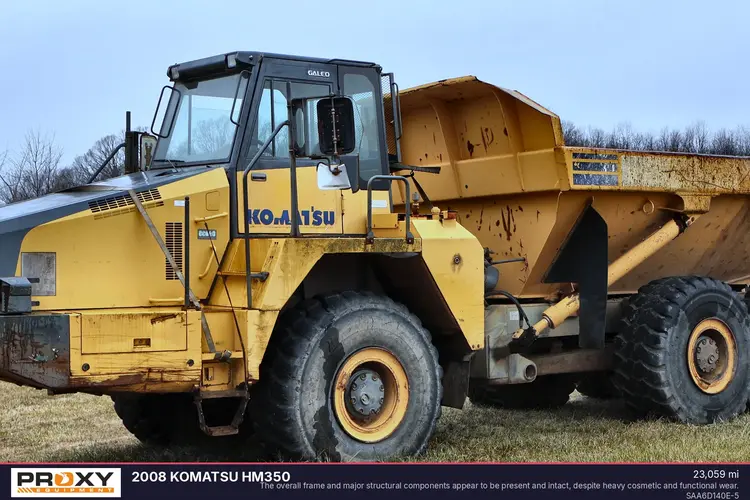 Used 2008 KOMATSU HM350 Articulated Dump Trucks Pennsylvania US | Proxy Equipment #1382902