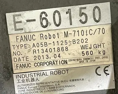 Used 2013 FANUC FANUC M-710IC70 Robots Michigan US | Aucto #1333515