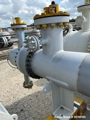 Used 234 Sq Ft Heat Exchanger, Duplex 2205 Tubes, 316L Stainless Shell, 130 Tube Holes