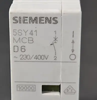 Siemens 5SY4106-8 Circuit Breaker 230/400V loc4C4