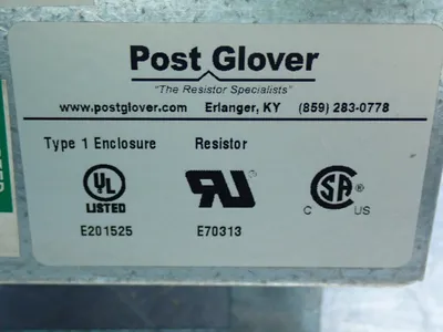 Used POST GLOVER CUDB0117036010100AAA Resistors Ohio US | HGR 24 #1020214