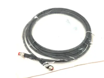 NEW BECKHOFF DOUBLE ENDED POWER CORDSET M8 4-PIN 3M LENGTH