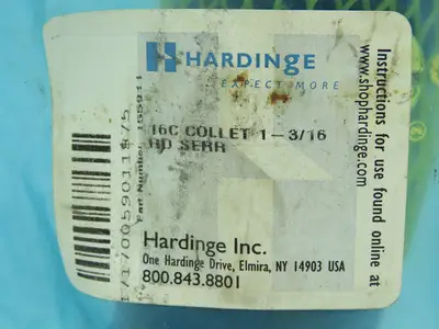 Hardinge 16C Collet 1-3/16" Round Serrated w/Internal Thread RH  NEW