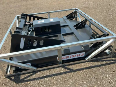 New JCT 72” Brush Mower Skid Steer Attachment, hydraulic driven with hoses and quick coupler fitting...