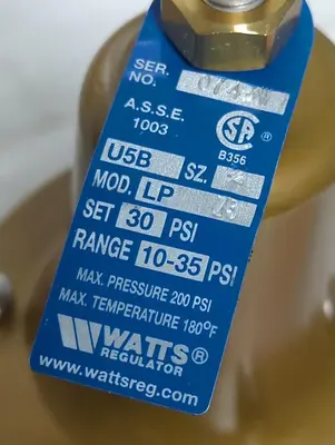 New | in-Stock WATTS LP 23 Regulators Ohio US | Surplus Asset Holdings #1365702