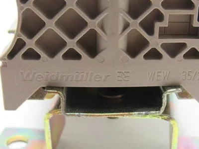 Weidmuller WDU 4 Feed Thru Terminal Contact Block Assembly 100+ DIN Rail Mounted