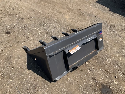 New old stock Paladin 42” bucket with teeth for a mini skid steer, welded on cutting edge, mini skid...