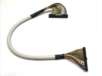 USED PHOENIX CONTACT FLK 50/EZ-DR CABLE 0.5M 2X 50-PIN IDC FEMALE