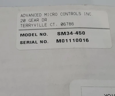 NEW Advanced Micro Controls Inc. M01110016