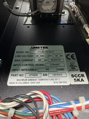 AMETEK ZF2-480-350-NO-01 Electrical/PLC/Automation | ESS Industrial Equipment Sales (6)