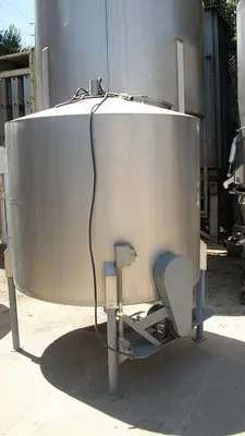 Tank, 600 Gallon, S/st, 60" x 49", CT/CB, Agit, Sngl Wall #S741261