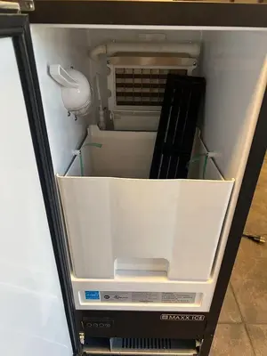 Maxx Ice Premium Indoor Self-Contained Ice Machine, 15”W, 65 lbs, Energy Star, in Stainless SteelMaxx Ice Premium Indoor Self-Contained Ice Machine, 15”W, 65 lbs, Energy Star, in Stainless Steel