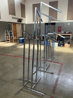 Lot of 3 metal clothing racks