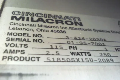 USED CINCINNATI MILACRON 3-424-2030A CONTROL UNIT 34242030A