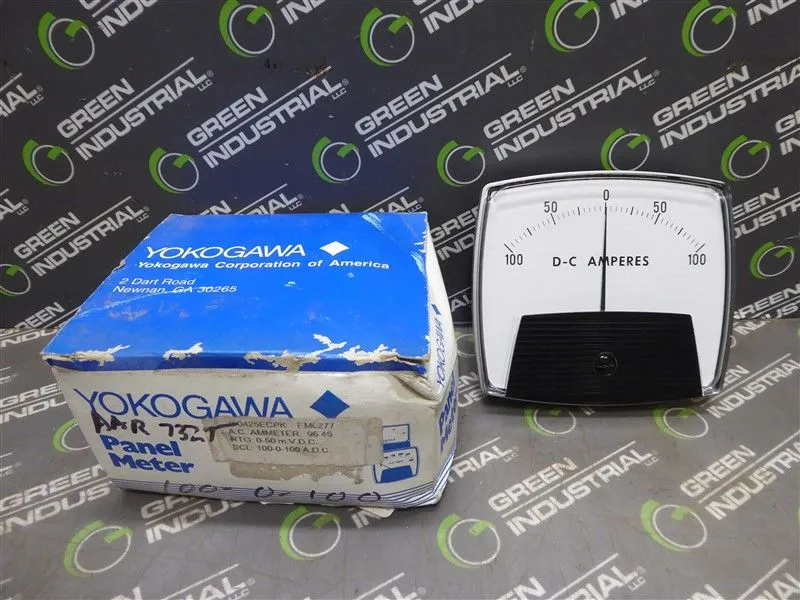 Yokogawa 250425ECPK 100-0-100 AC Ammeter Panel Meter New NIB