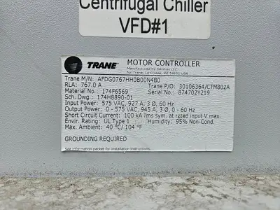 Used 2019 TRANE CVHF870H15H0YE034085HECDHC0000000MA1G070L00000GA100DA HVAC Parts and Equipment British Columbia CA | Lenmark #1426227