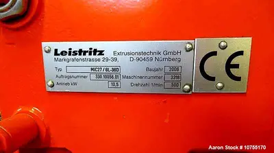 USED LEISTRITZ CORPORATION MIC 27-GL-36D