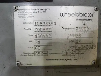 Used 2015 WHEELABRATOR SPINNER HANGER Spinner Hanger Shot Blaster Pennsylvania US | Shot Blasting Equipment #1328226