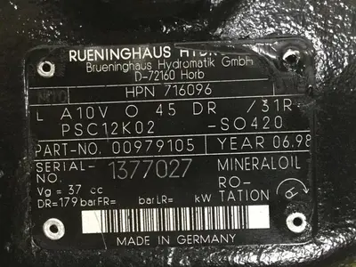 USED BRUENINGHAUS HYDROMATIK LA10VO45DR31RPSC12K02