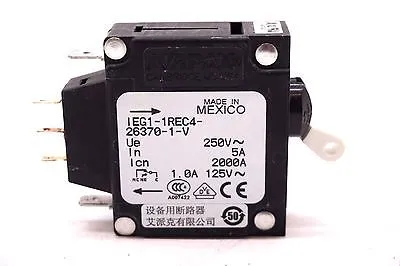 5 NEW AIRPAX IEG1-1REC4-26370-1-V CIRCUIT BREAKERS IEG11REC4263701V