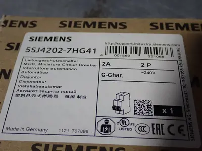 New | in-Stock SIEMENS 5SJ42027HG41 Circuit Breakers Ohio US | HGR 24 #776819