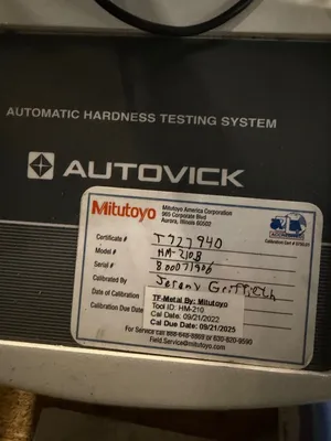 MITUTOYO HM-210 TYPE B Testers, Hardness | Westbrook Engineering (5)