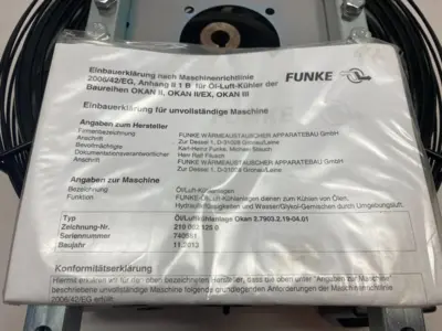USED FUNKE OIL/AIR COOLING UNIT OKAN 2.79 SIZE 02 AC