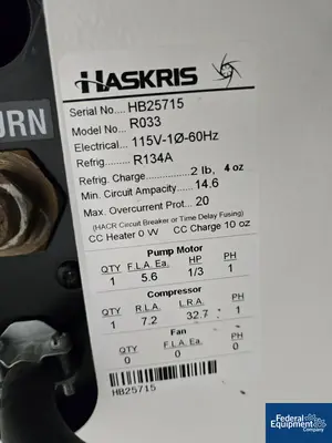 USED Haskris Haskris Portable Chiller, Model R033
