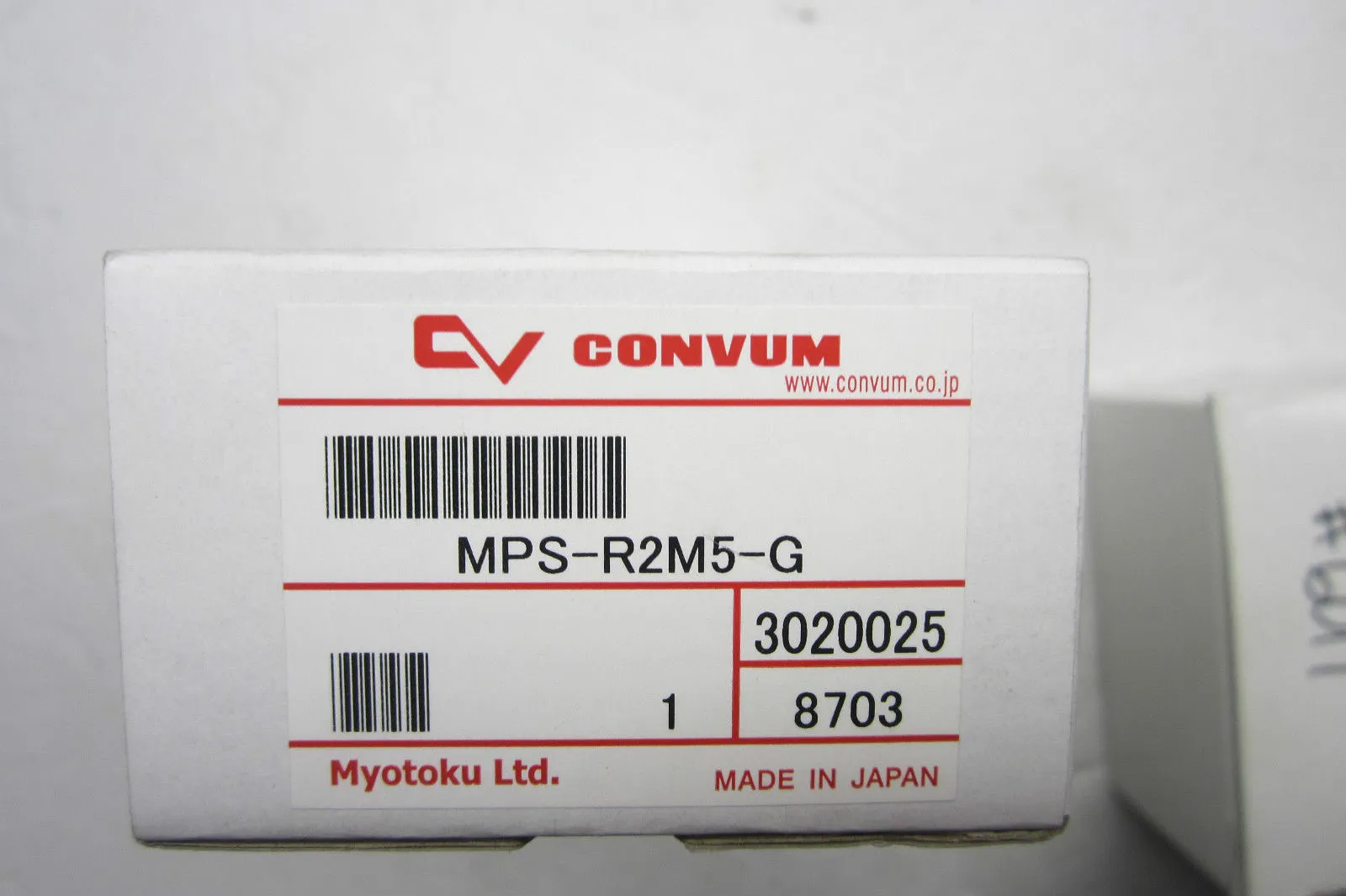 NEW CONVUM MPS-RM5-G SENSOR MPSR2M5G