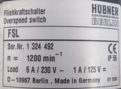 USED HUBNER P0G-9-DN-1024-I ENCODER P0G9DN1024I