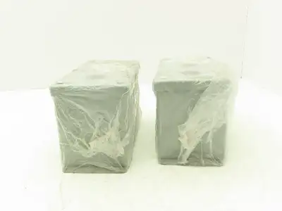 Hoffman E3PBX Pushbutton Enclosure 3-Button 8x4x5" Lot of 2