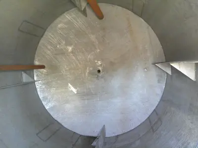 SPC9107  Tank 2900 gallon vertical tank, Stainless Steel, dish